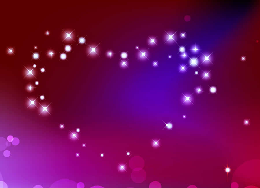 Spread The Love With Glitter Pink Hearts Wallpaper