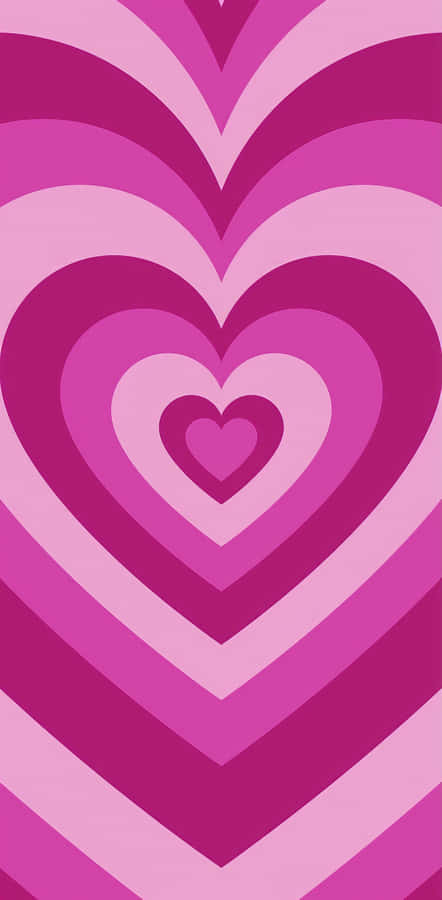 Spreading Love And Joy With Glimmering Pink Hearts Wallpaper