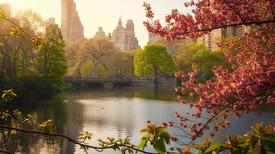 Springtime_in_ Central_ Park Wallpaper