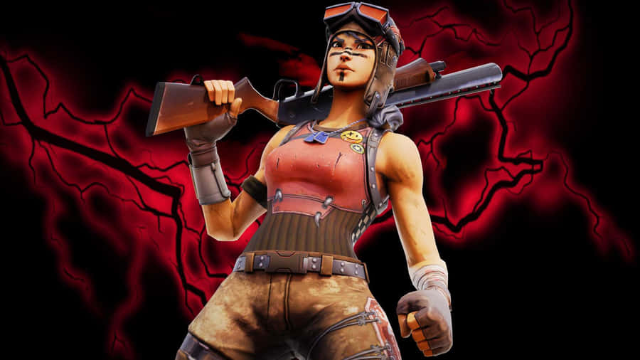 Squad Of Fortnite Battle Royale Skins In Action Wallpaper