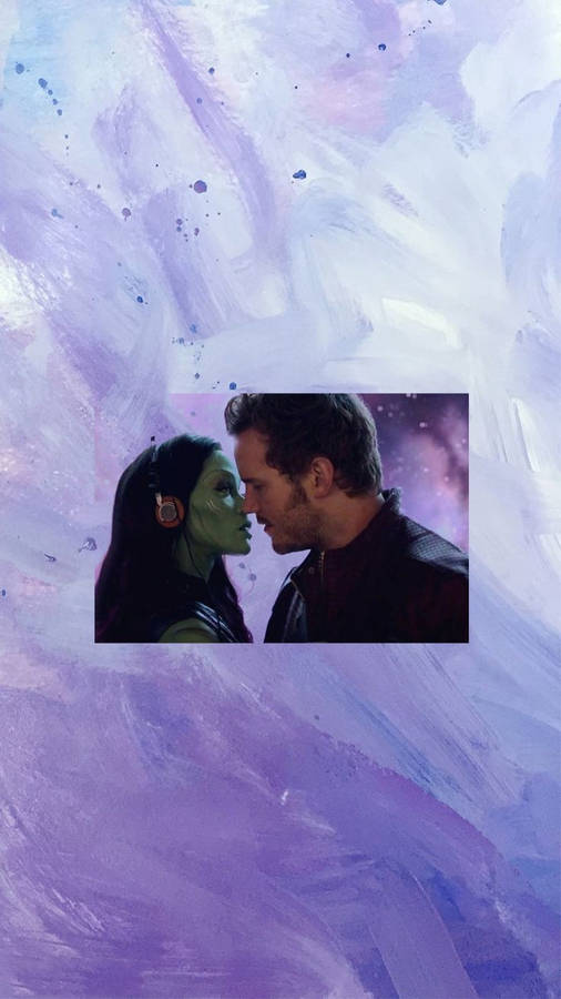 Download free Star Lord Gamora Kiss Wallpaper - MrWallpaper.com