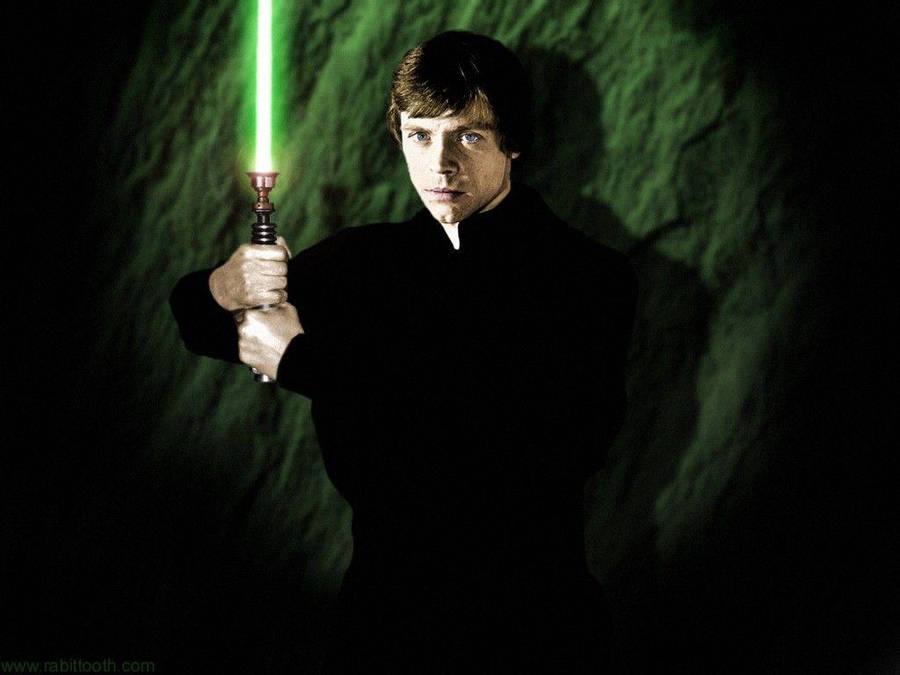 Star Wars Luke Skywalker 4k With Gleaming Sword Wallpaper
