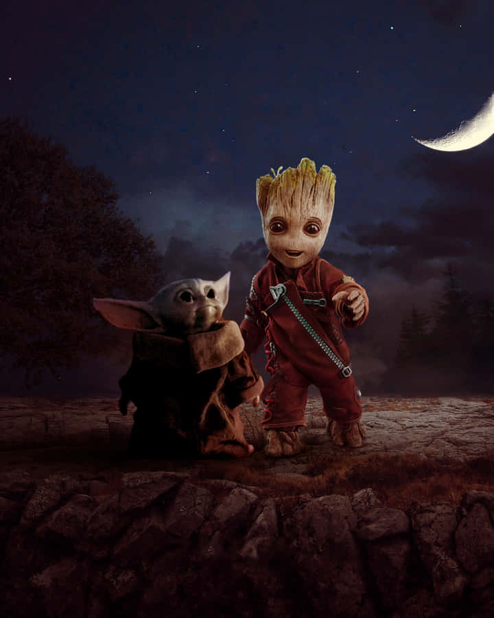 Stay Connected With Baby Yoda! Wallpaper