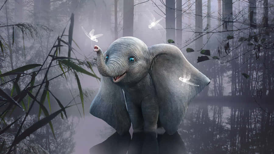Stay Connected With Elephant Laptop Wallpaper