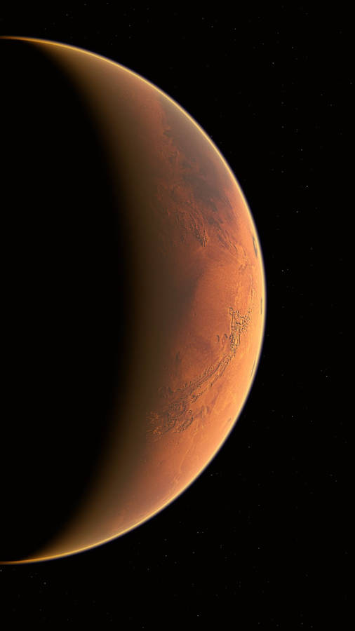 Stay Connected With The Mars Iphone Wallpaper