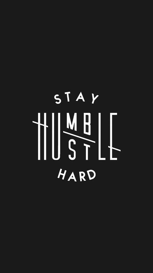 Stay Hustle Hard Logo Wallpaper