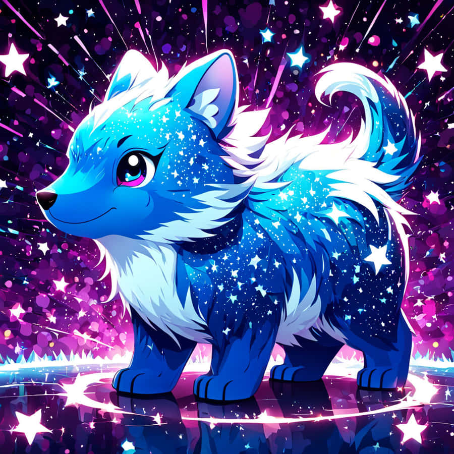 Stellar Canine Cosmos Wallpaper
