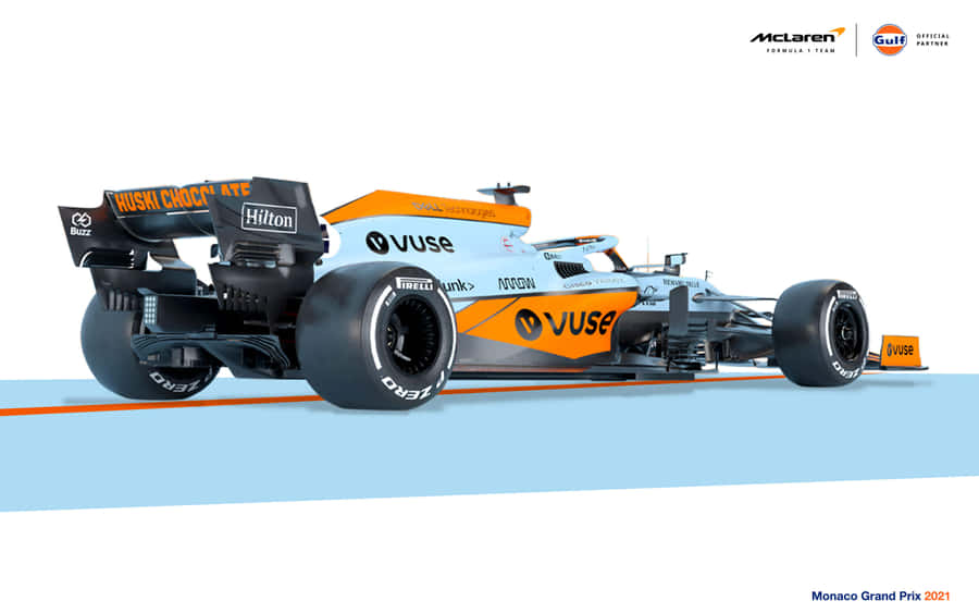 Stepping Onto The Podium With Mclaren Formula 1 Wallpaper