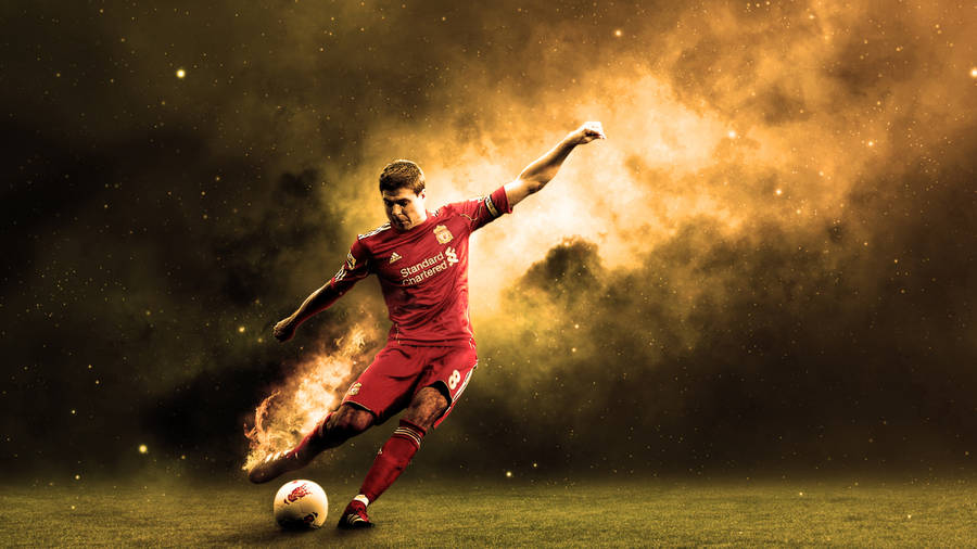 Download free Aesthetic Steven Gerrard Football Wallpaper - MrWallpaper.com