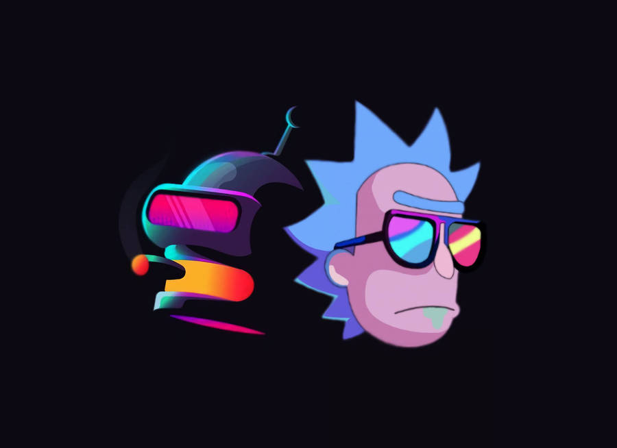 Stoned Cartoon Rick Wallpaper