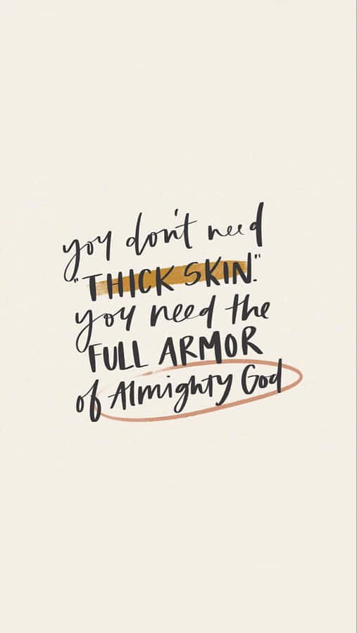“strap On The Armor Of God” Wallpaper
