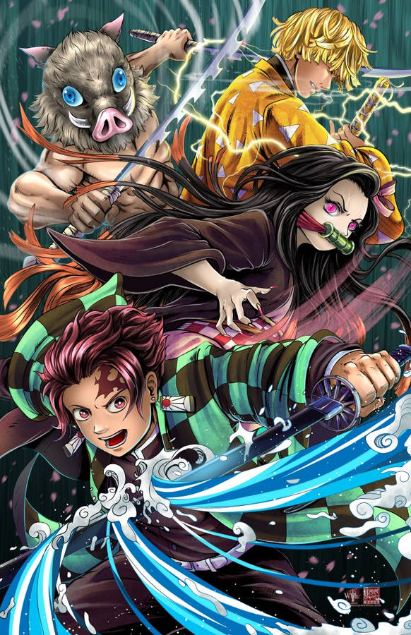 Download free Strong Demon Slayers Iphone Wallpaper - MrWallpaper.com