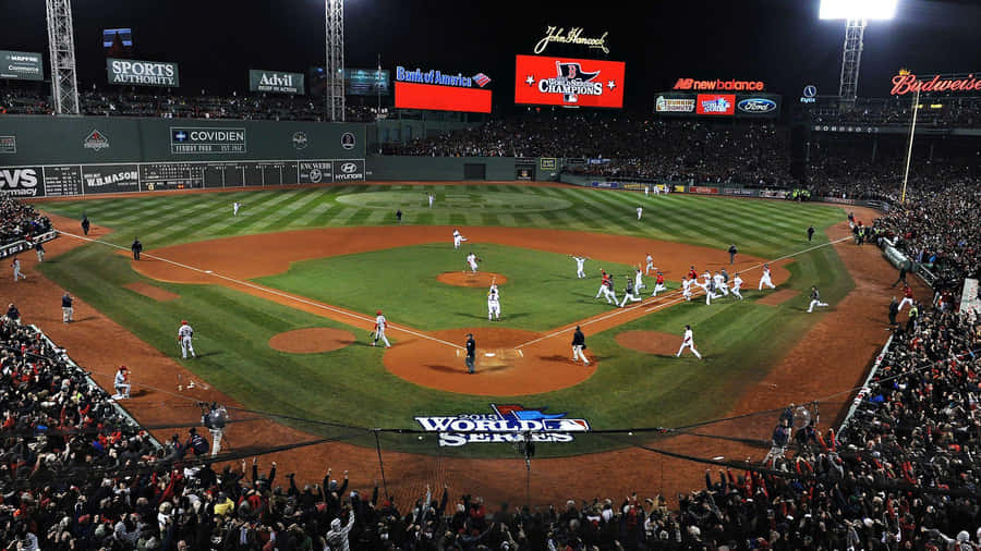 Stunning Bird's Eye View Of Fenway Park In Boston, Ma Wallpaper