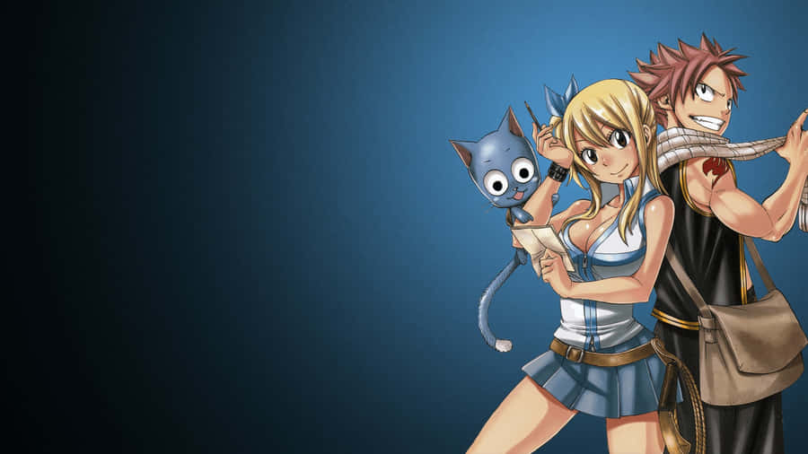 Stunning Lucy Heartfilia Ready For Action Wallpaper