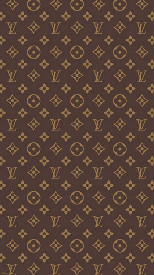 Stylish And Luxurious Louis Vuitton Print Wallpaper