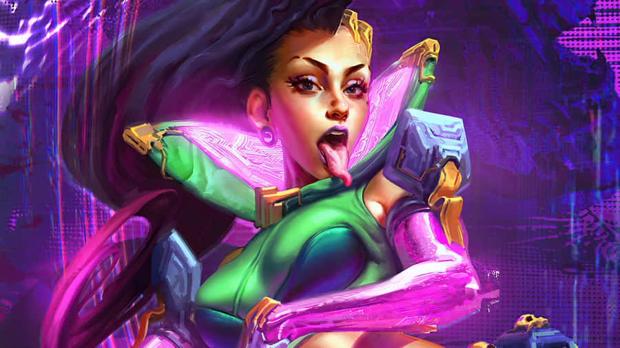 Suit Up With Sombra From Overwatch Wallpaper