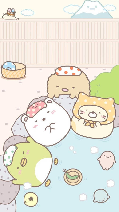 Download free Sumikko Gurashi Hot Spring Wallpaper - MrWallpaper.com