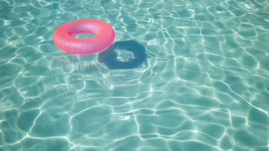 Summer Pink Floatie Laptop Wallpaper