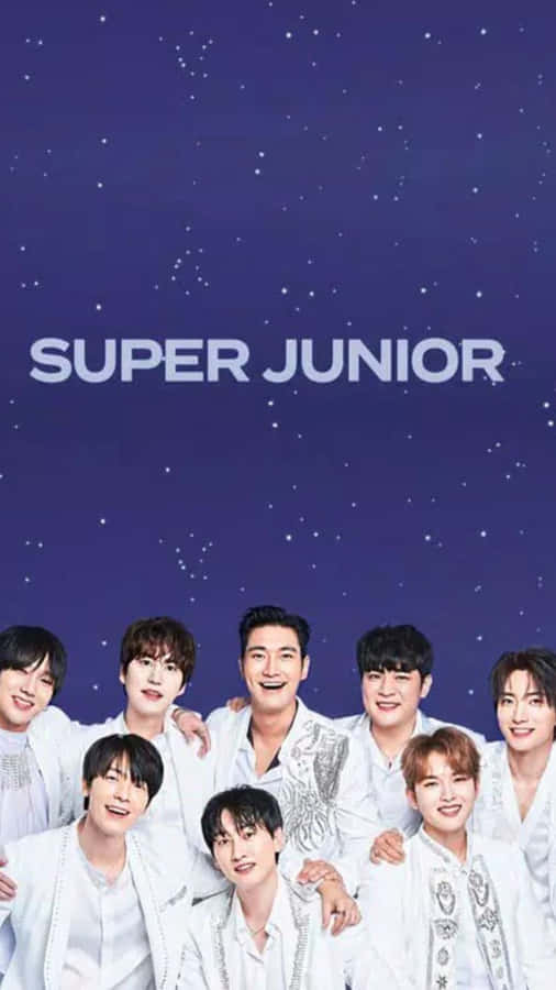 Super Junior In White Wallpaper