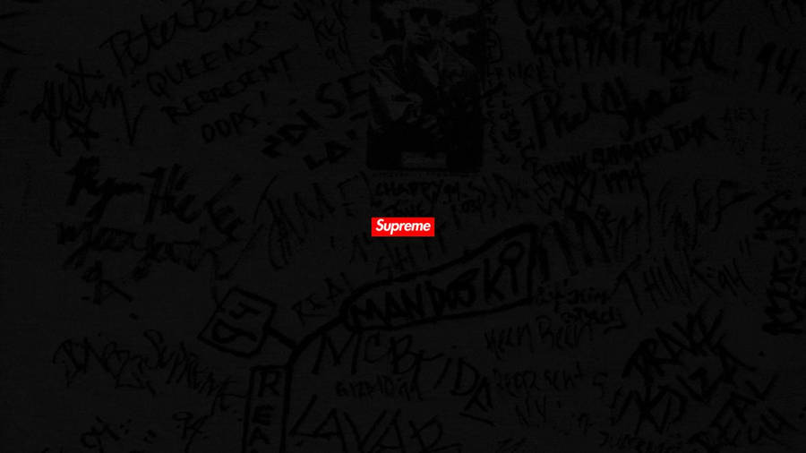 Supreme Graffiti Laptop Wallpaper