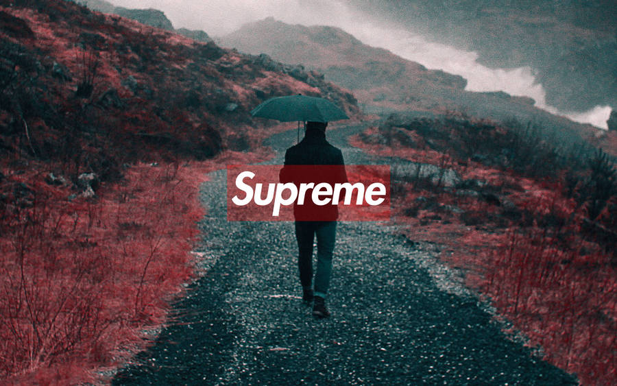 Supreme Walk On Hills Wallpaper
