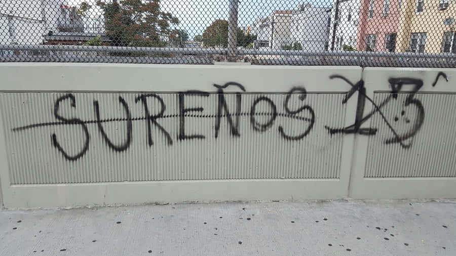 Sureños13 Graffition Wall Wallpaper