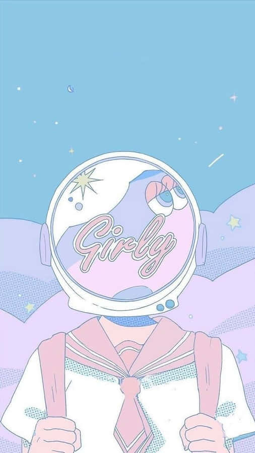 Surreal Aesthetic Girly Colors Digital Art Wallpaper