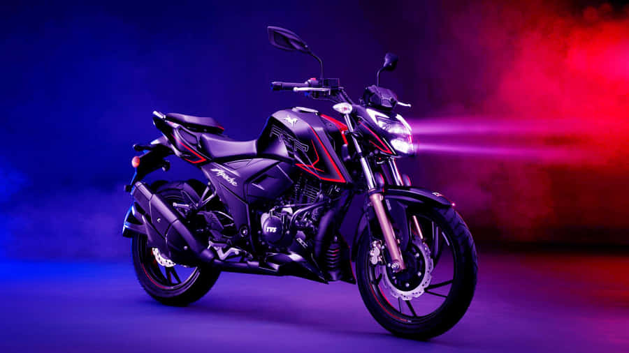T V S Apache R T R Motorcycle Studio Shot Wallpaper