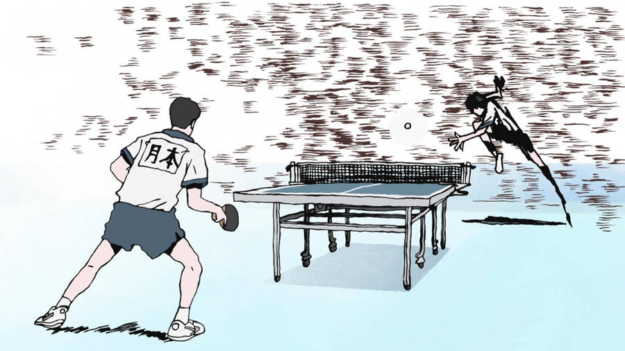 Download Table Tennis In Anime Wallpaper