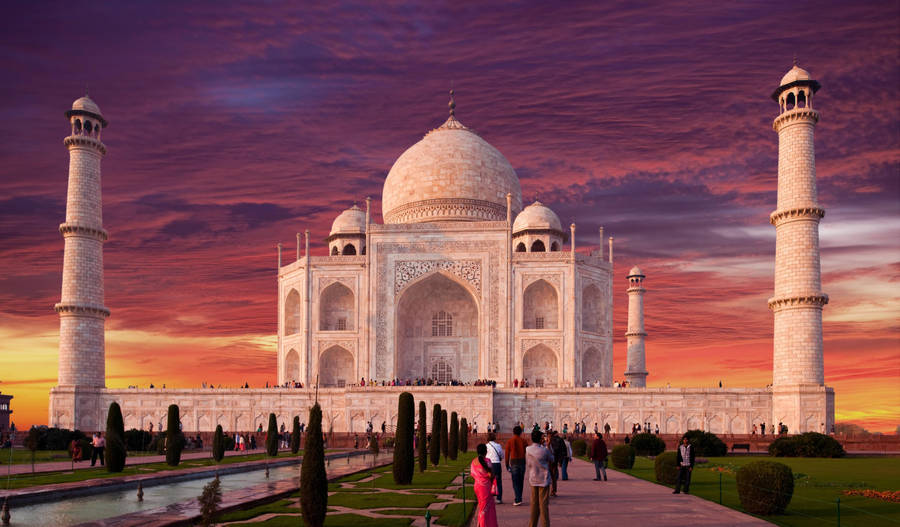 Taj Mahal Landscape Wallpaper for Wall - Magic Decor ®