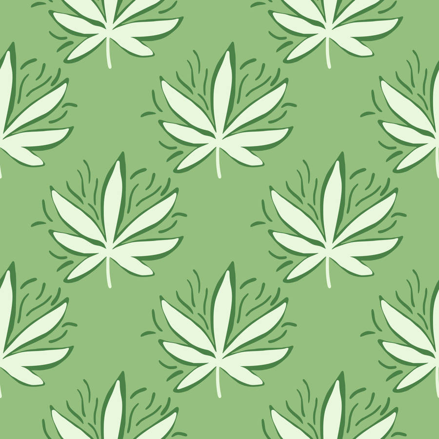 Take A Higher Trip With This Cartoon Weed Wallpaper