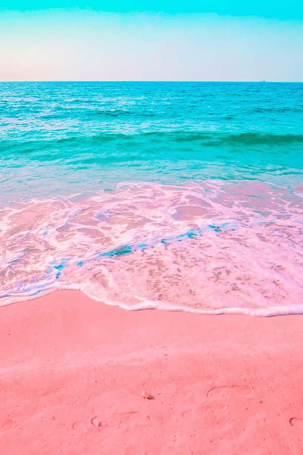 Take A Passion-filled Journey To A Secluded Pink Beach. Wallpaper