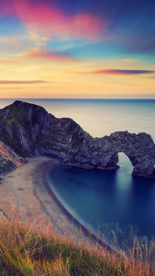 Take In Summer's Beauty With This Stunning Beach Wallpaper For Your Iphone. Wallpaper