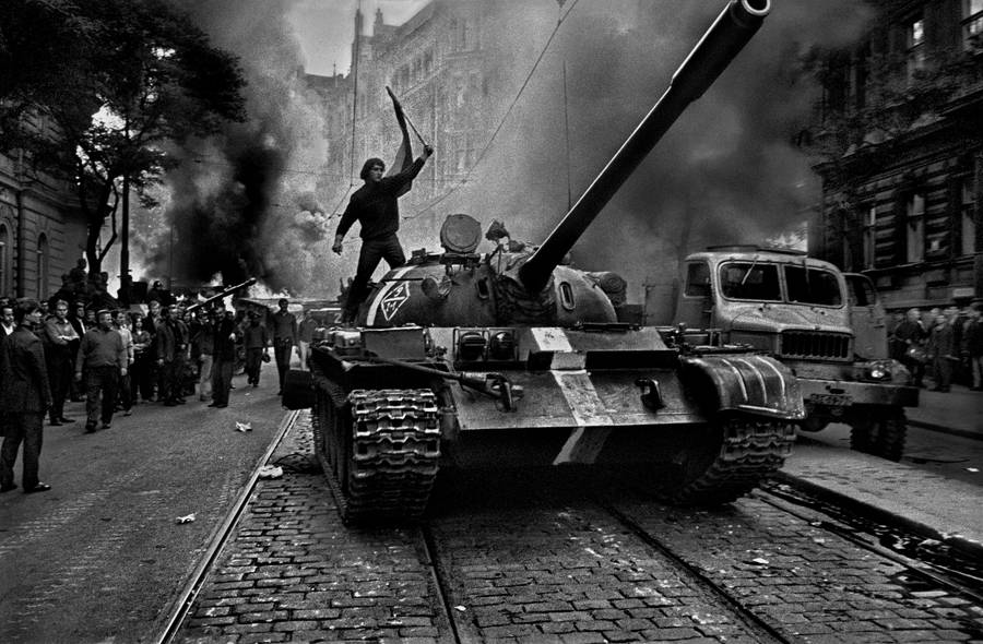 Tank In A Rally Wallpaper