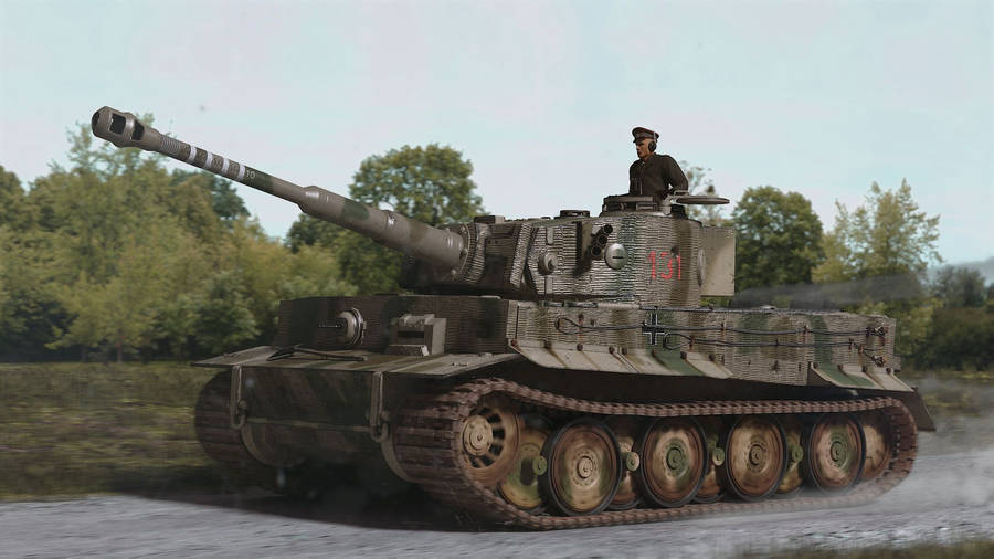 Tank With A Spotter Wallpaper