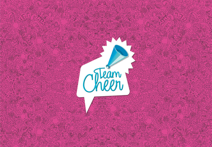 Team Cheer Megaphone Graphic Wallpaper