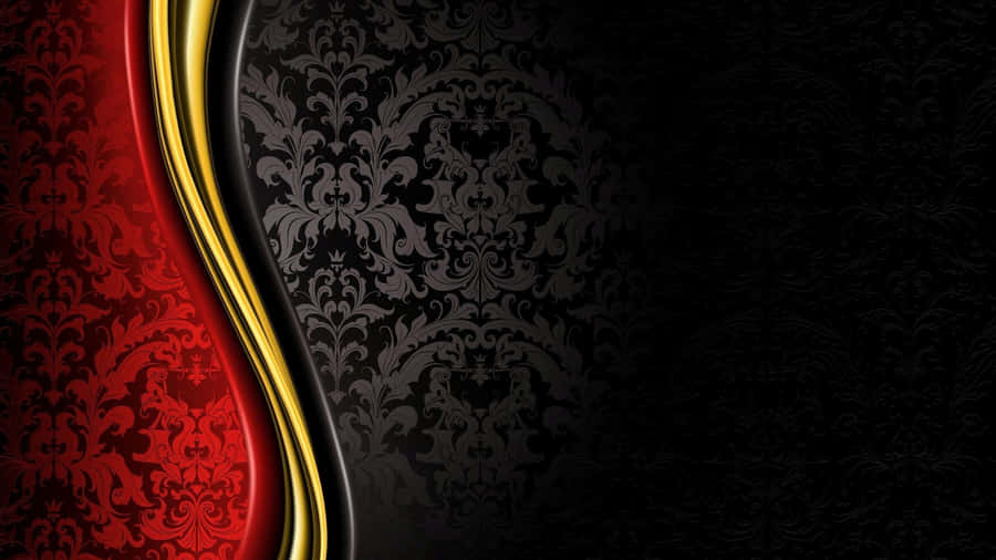 The Beauty Of Red And Gold Wallpaper