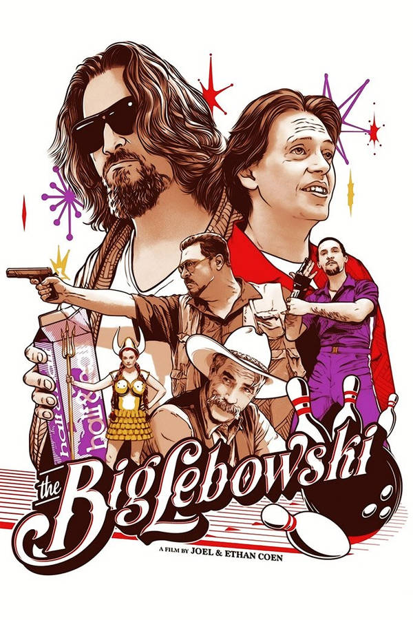 Download free The Big Lebowski Walter The Dude Cartoon Poster Wallpaper ...