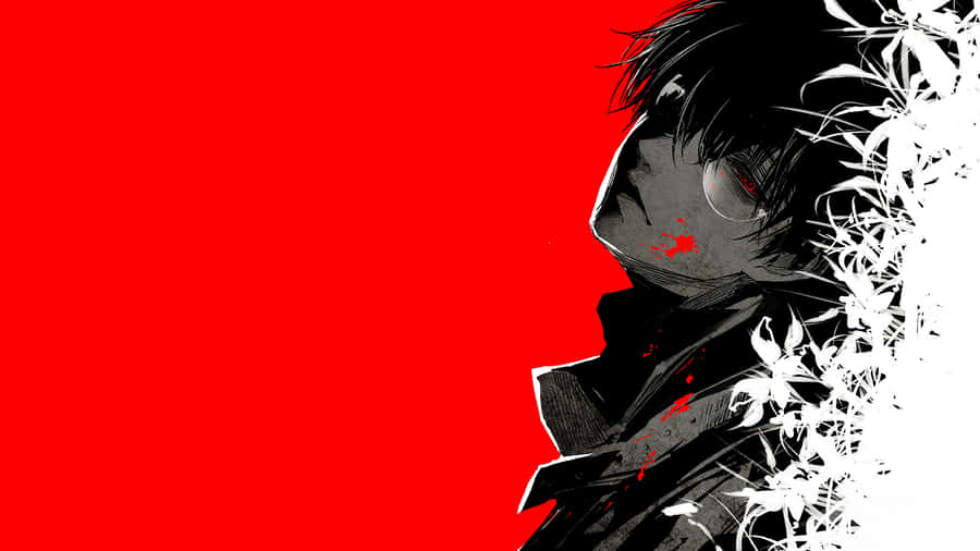 The Darkness Of Tokyo Ghoul Flower Comes Alive Wallpaper