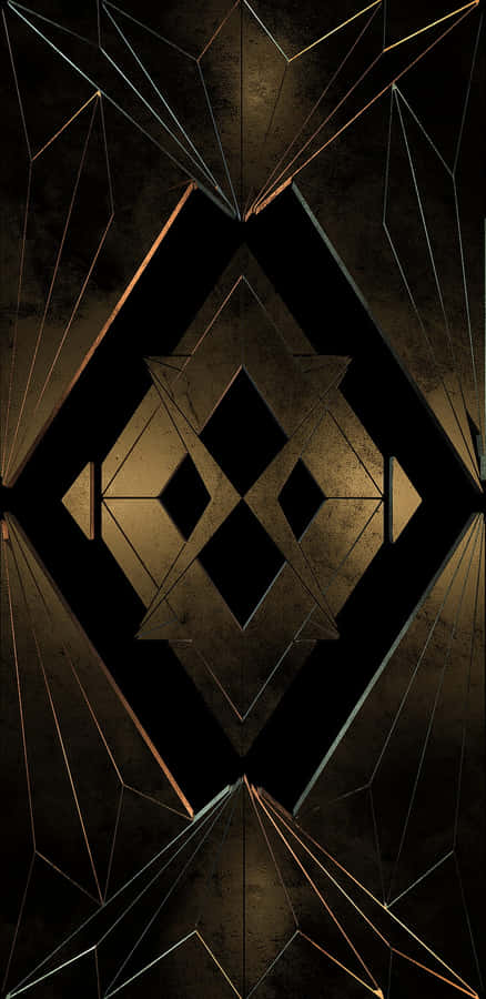 The Groundbreaking Art Deco Computer Featuring A Unique Geometric Design Wallpaper