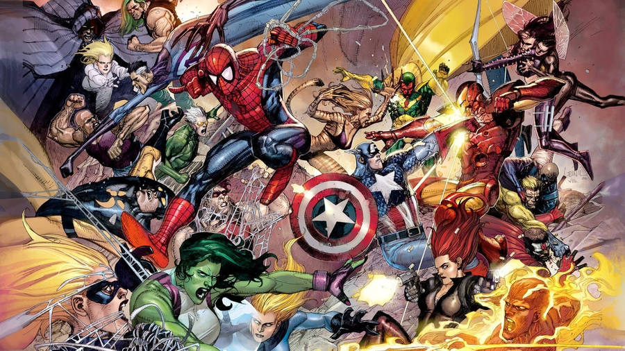 The Incredible Hulk Fearlessly Taking On All Challengers Wallpaper