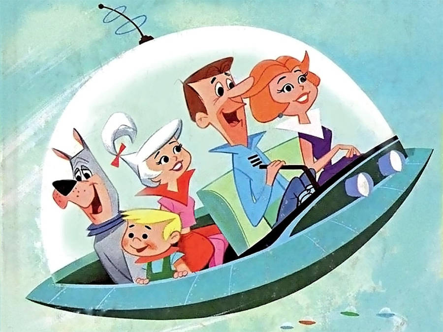 Download free The Jetsons Cartoon Blue Aesthetic Wallpaper ...