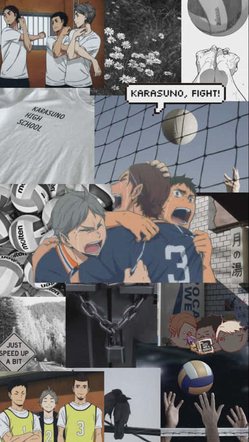 The Karasuno Team Is Ready To Soar To Their Next Victory! Wallpaper