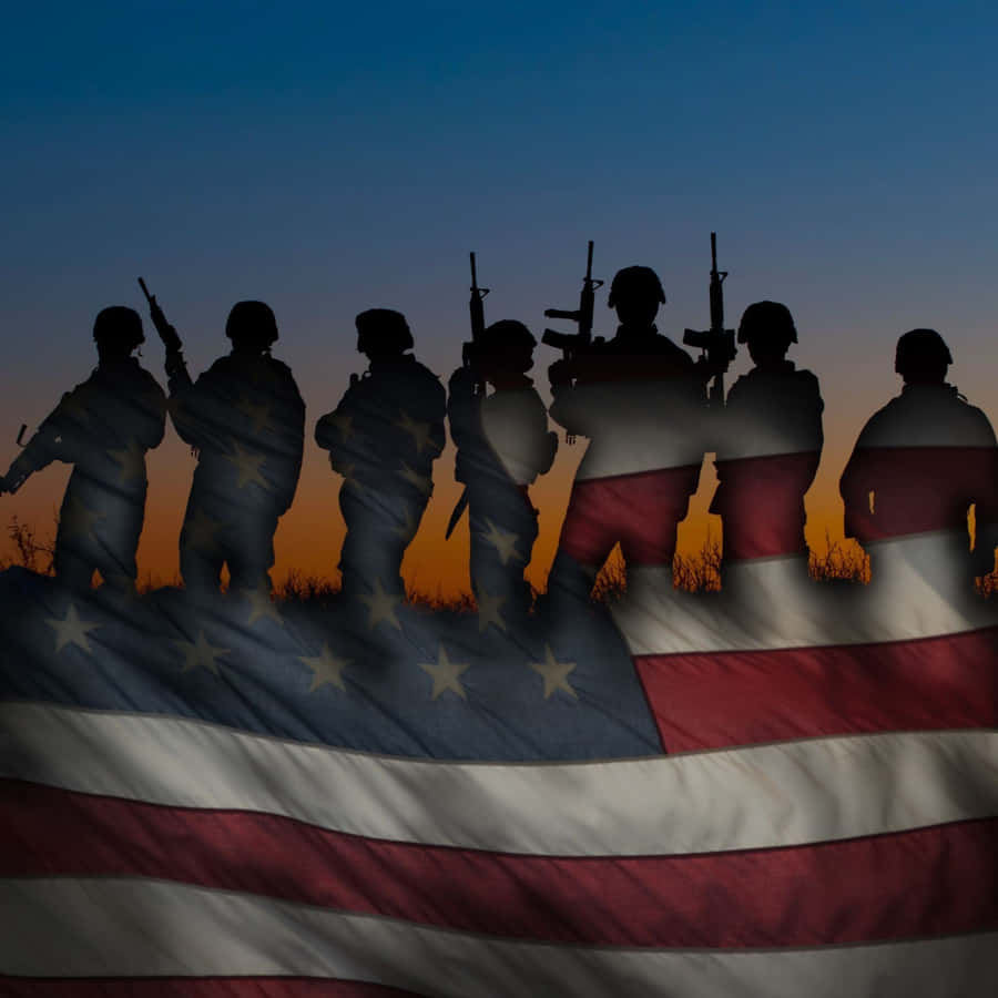 The Solidarity Of Us Military Veterans Strengthened By Service Wallpaper