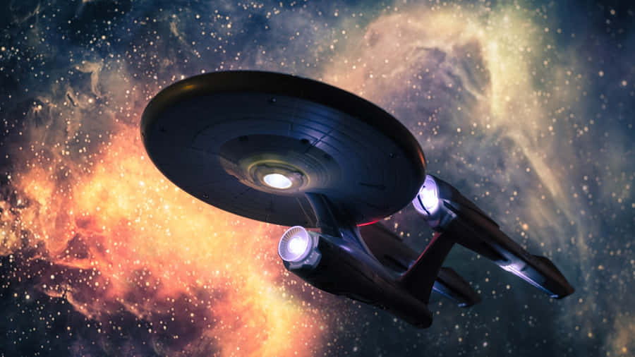 The Starship Enterprise In All Its Glory Wallpaper