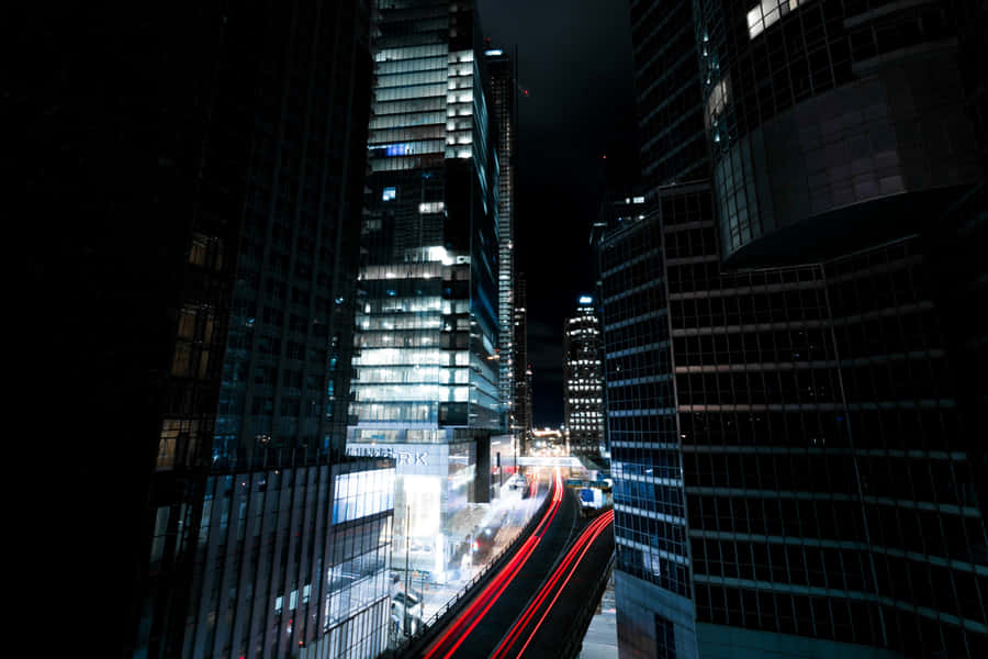 The Street Lit Iphone Wallpaper