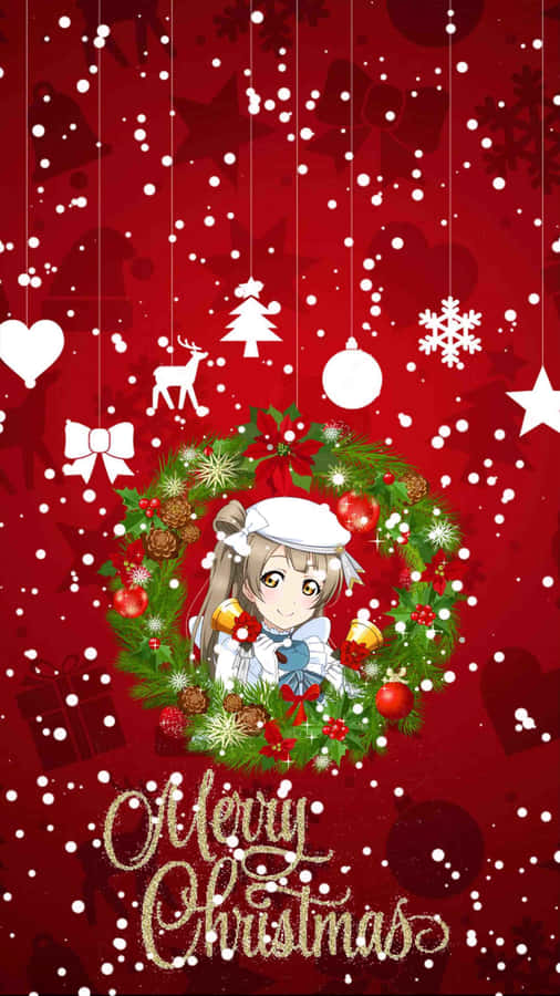 This Holiday Season, Let Everything Glisten In A Beautiful Red Aesthetic. Wallpaper