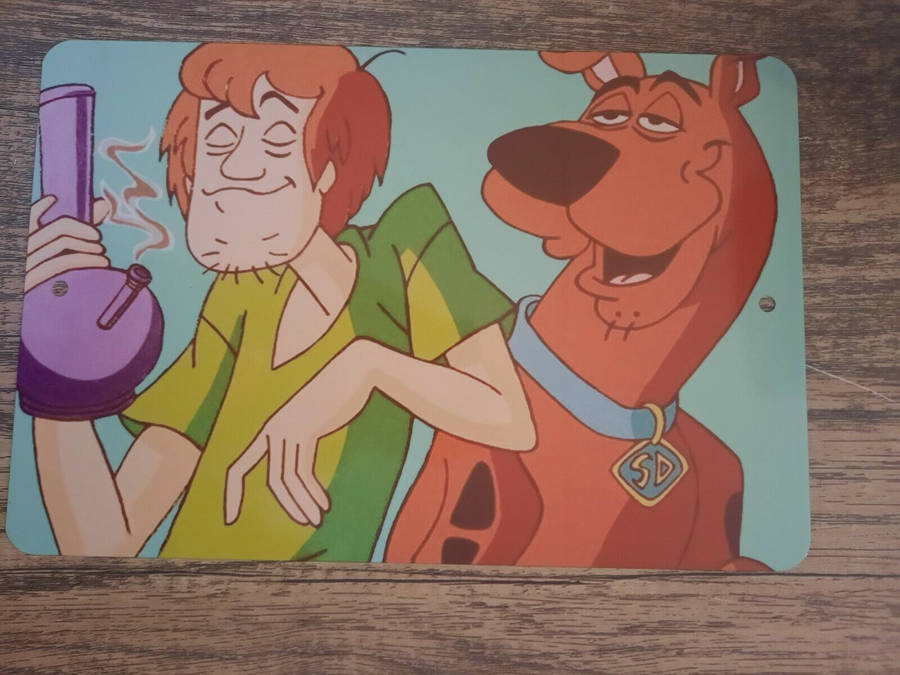 This Stoned Cartoon Is Ready For Some Deep And Mystical Thoughts Wallpaper