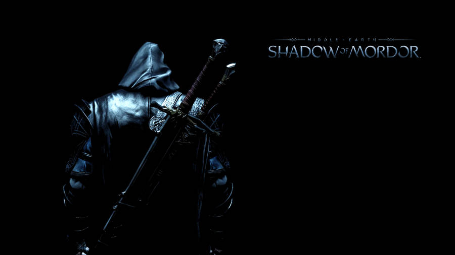 Thrilling 4k Poster Of Shadow Of Mordor Wallpaper