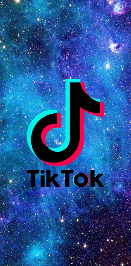 Download free Tiktok's Vibrant Colorful Logo Against A Black Backdrop ...